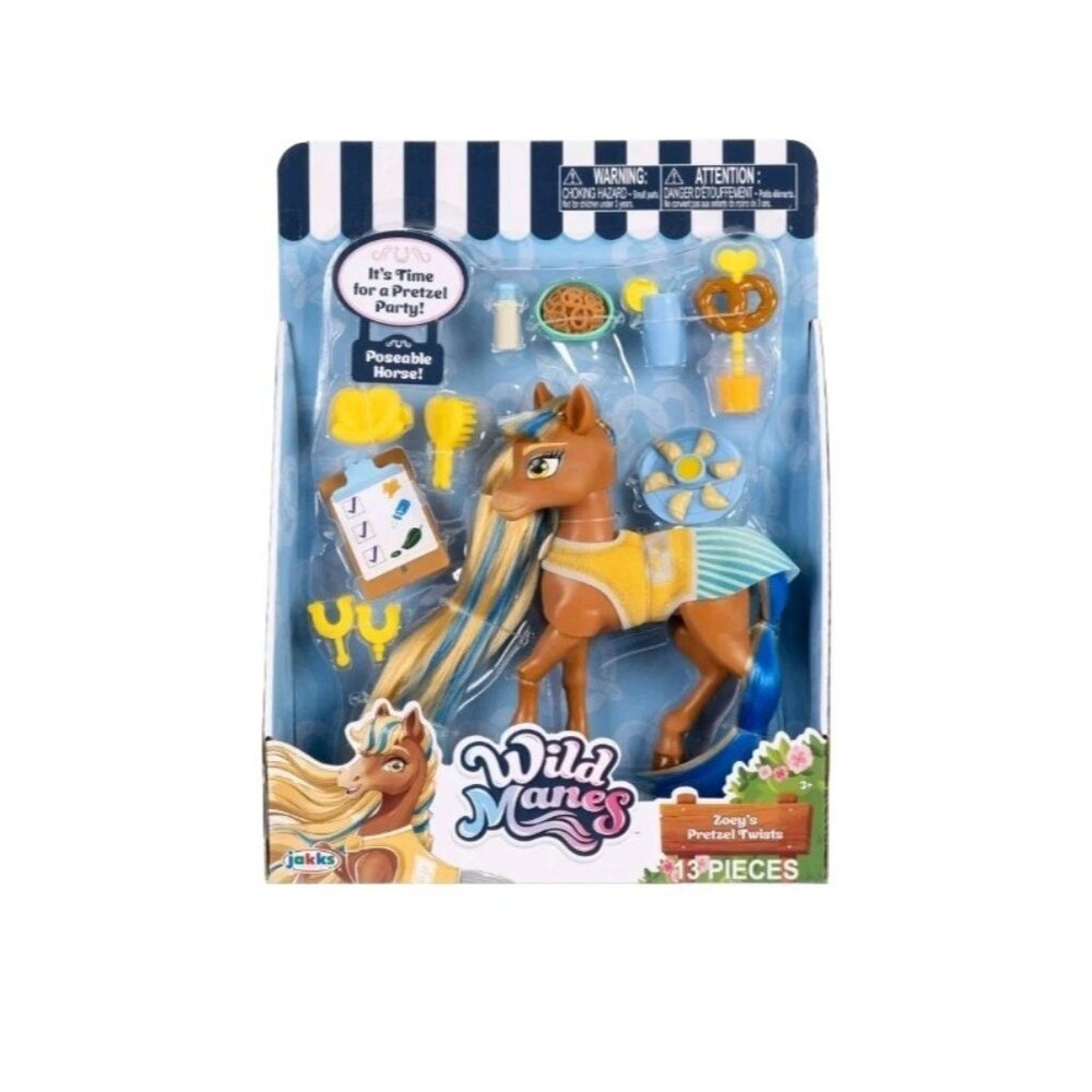 Wild Manes Zoey’s Pretzel Twists Horse Toy‎ by Jakks – Brand New Sealed